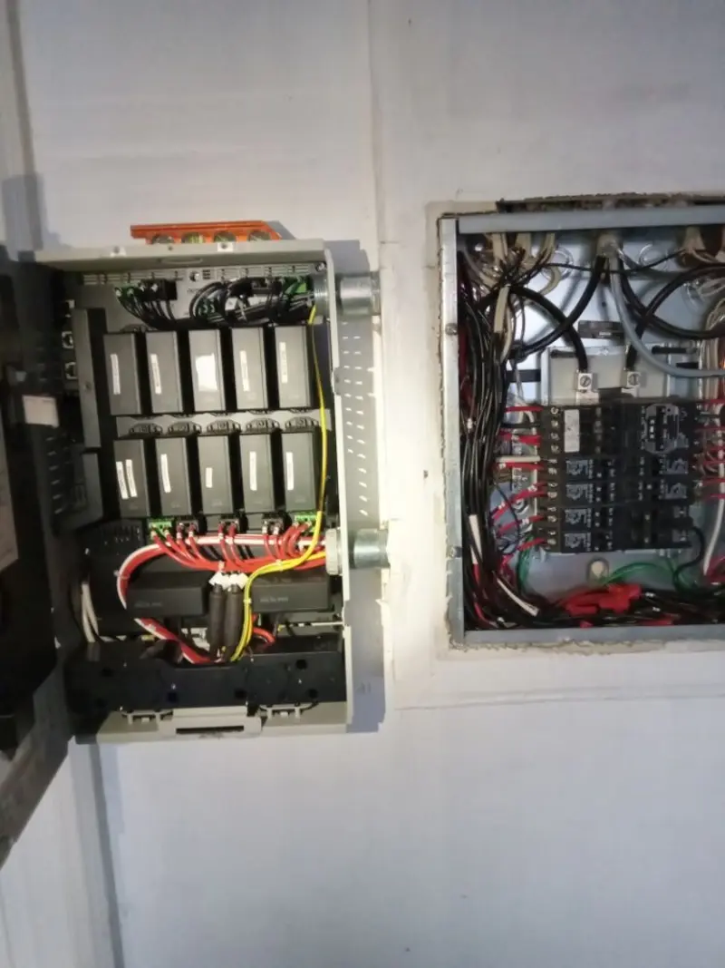 Electrical panel upgrade completed for Indoor Lighting Installation in Brownsville